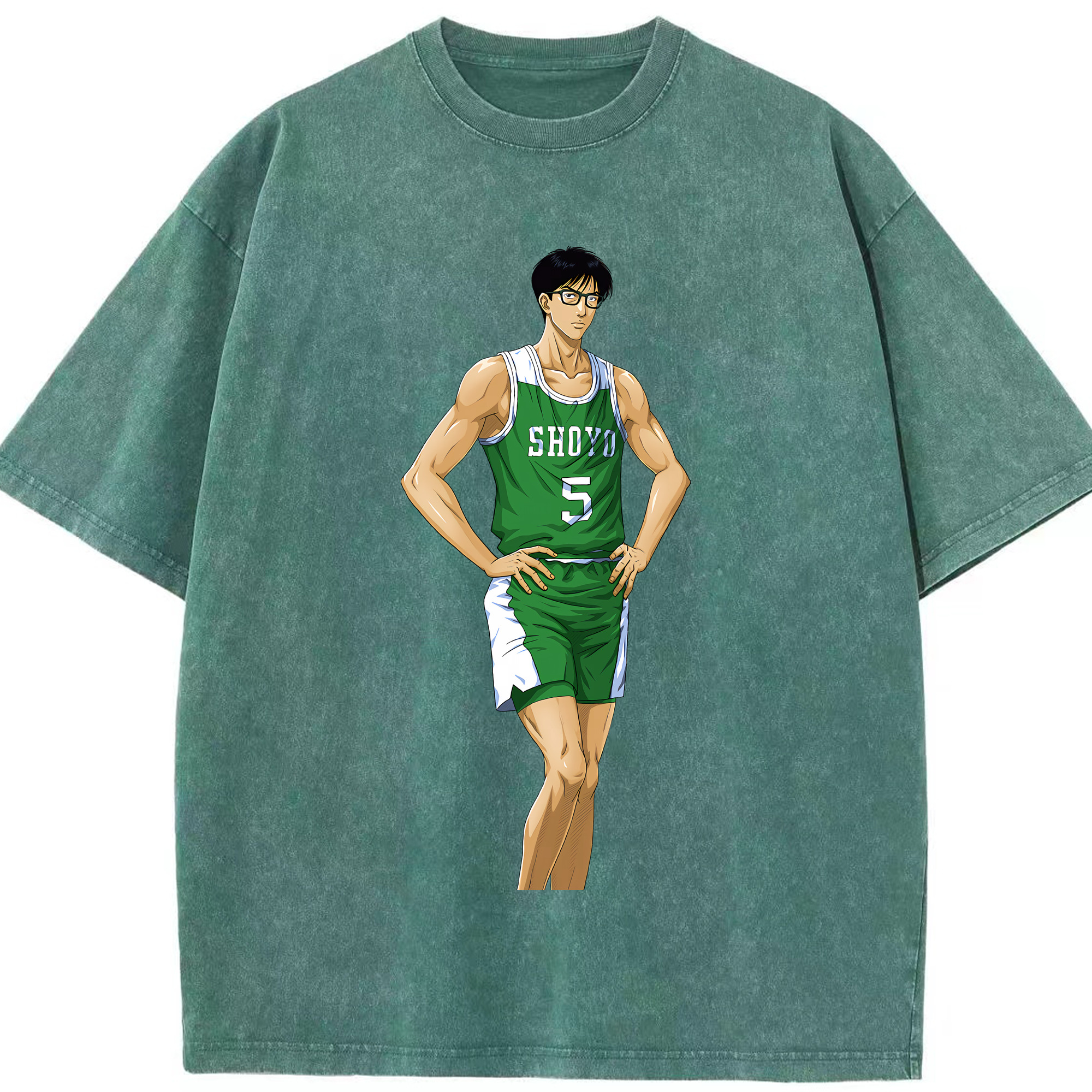 （画像用） SLAM DUNK／スラムダンク 綿100% ヴィンテージ風 半袖Tシャツ（フロントプリント）